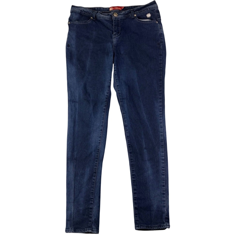 Apple Bottoms 16 Blue Jeans Embroidered Apple Pockets Y2K Streetwear Denim VTG